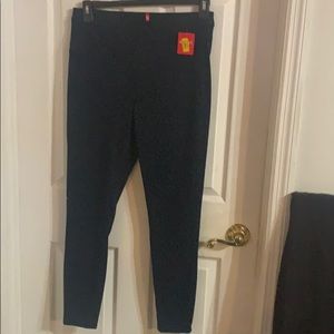 Blue and Black Patterned Pants